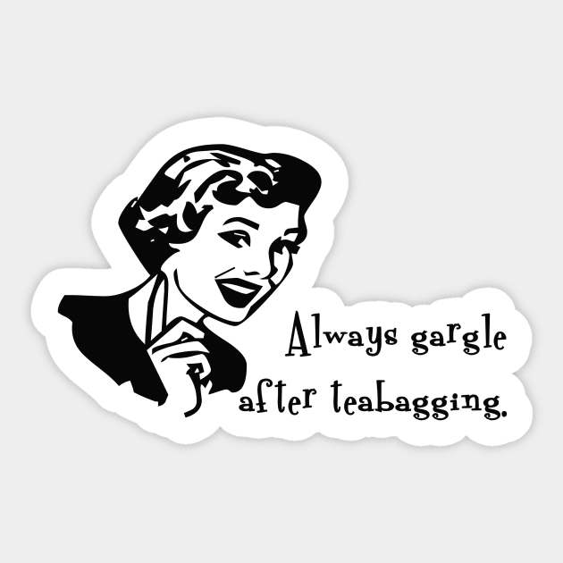 Teabagging Sticker by deadhippo